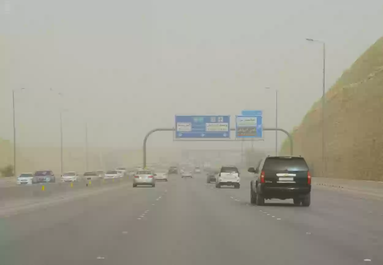 رياح شديدة تقصف النخيل وأمطار تُغرق هذه المناطق السعودية 