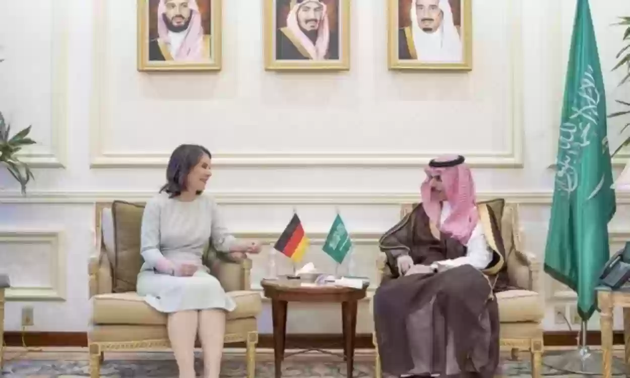 وزير الخارجية السعودي يلتقي مع نظيرته الألمانية 