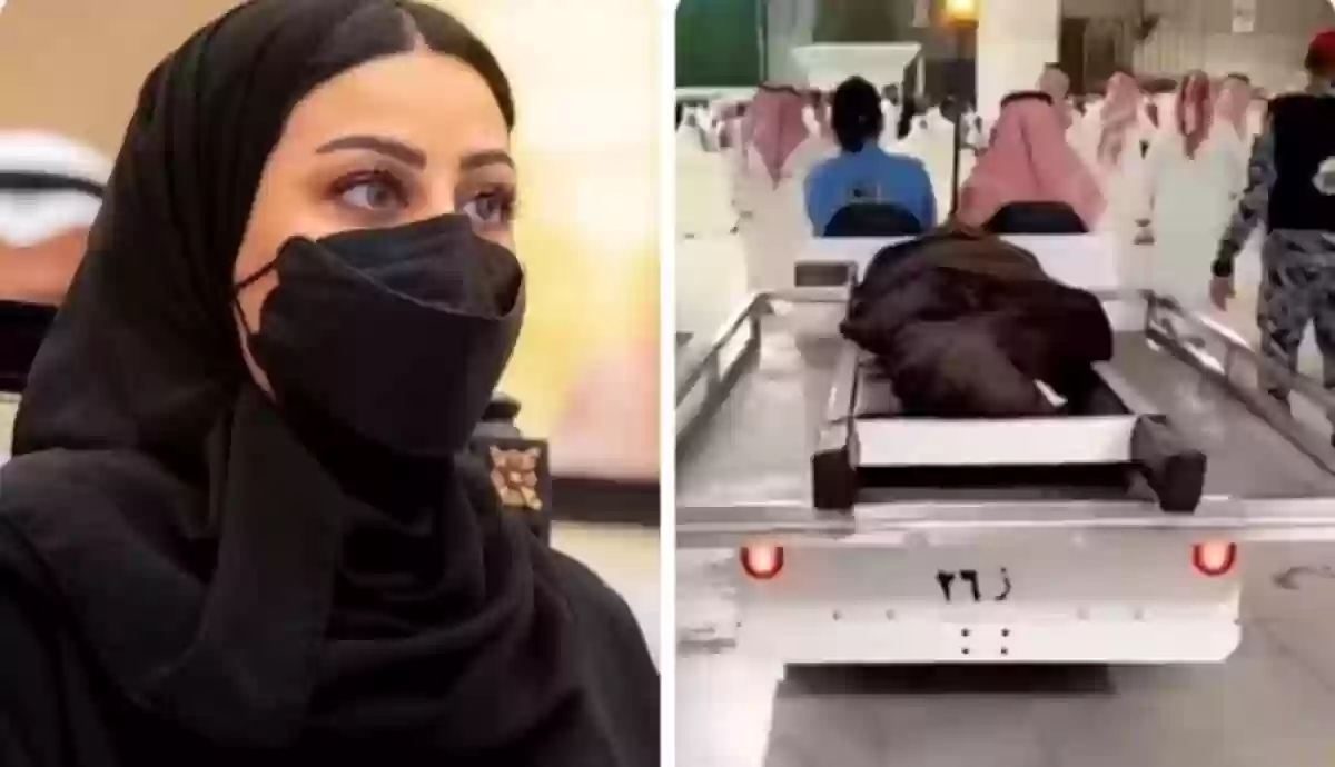 شاهد بالفيديو لحظة وداع الأميرة فهدة لجثمان زوجها الأمير سعود
