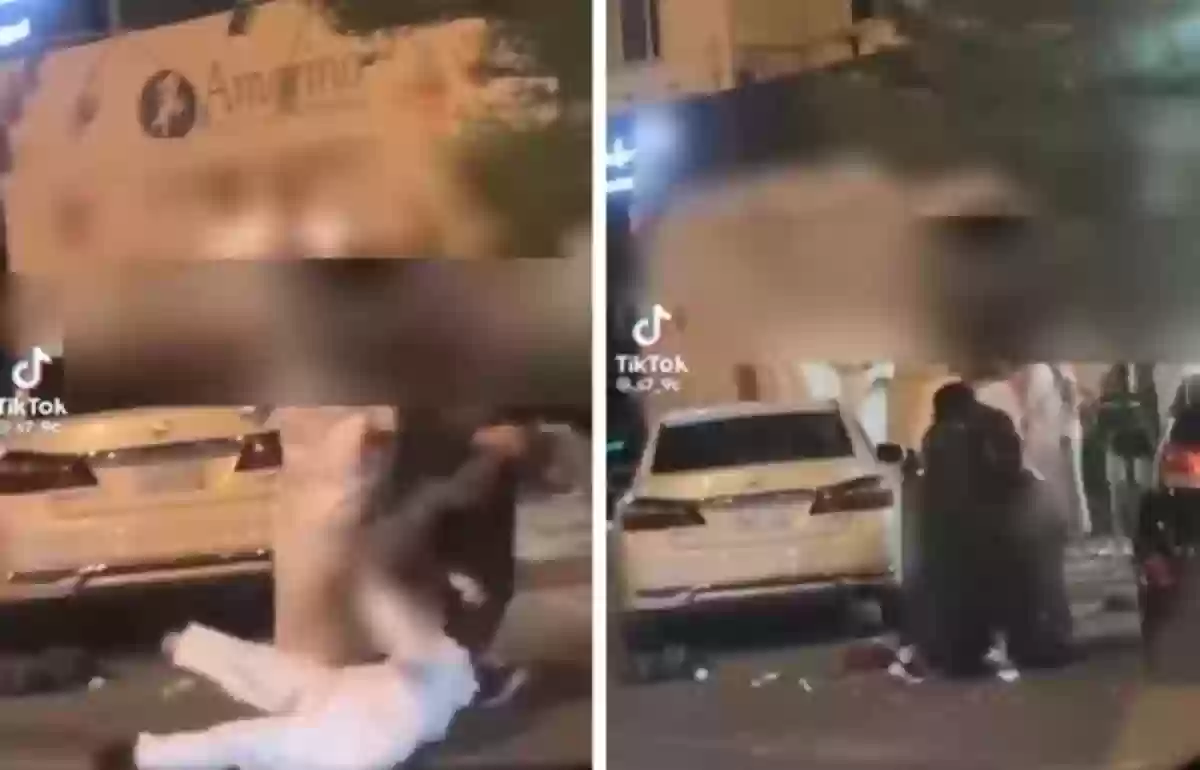 بعد تعرض رجلين سعوديين للضرب المبرح من فتاة | القبض على ثلاثي أطراف المشاجرة ومصورها